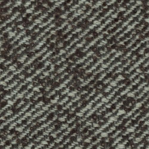 tissu lainage CELESTE chocolat - écru 100% laine