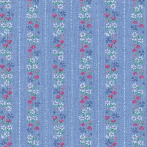 tissu flanelle coton imprimé fleurs ALINE 