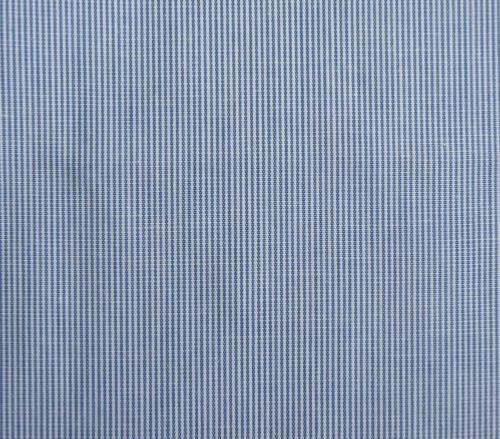 tissu ANNA fines rayures bleu blanc tissées