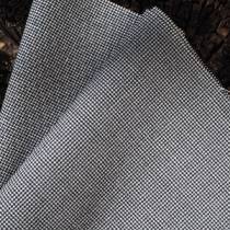 tissu lainage micro pied de poules marine/blanc