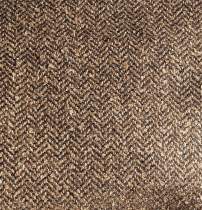 tissu CONSTANTIN lainage chevron choco - brun