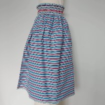 tissu à smocks - rayures -H: 58 cm L : 1m zone smockée