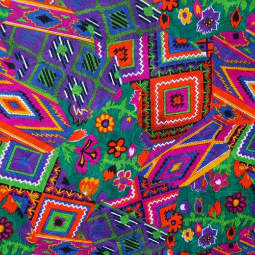 tissu PLAYA motifs graphiques coloris vifs