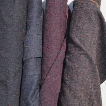 tissu lainage DUNDEE tweed sur fond structuré carreaux