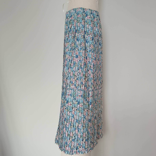 tissu plissé fleuri Largeur: 65cm H:70 cm