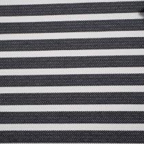 tissu d'extérieur rayé noir et blanc - 280cm