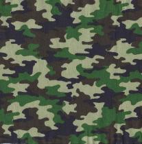 Tissu camouflage GINA brun vert coton 145 cm