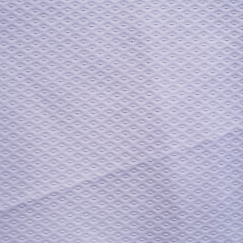 tissu ELOÏSE piqué coton polyester blanc 