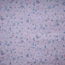 tissu fleuri BASTIEN schintz  pastel fond rose