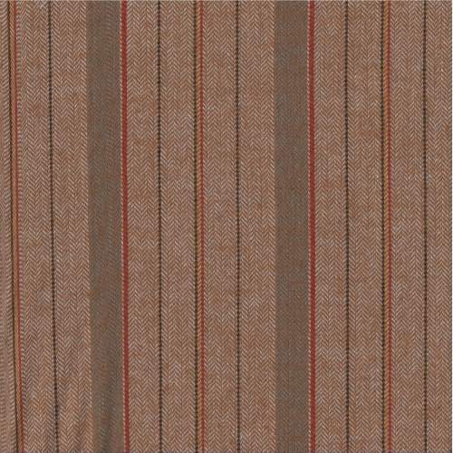 tissu gratté ASSELIN  rayé coloris terre 