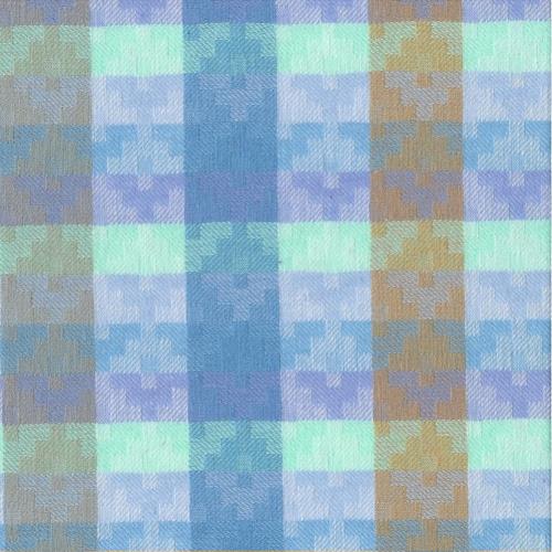tissu flanelle ALEXIA écossais  parme/ciel