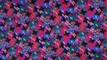 tissu matelassé -CRUX-fuschia-noir-bleu-vert-140cm