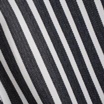 tissu d'extérieur rayé noir et blanc - 280cm