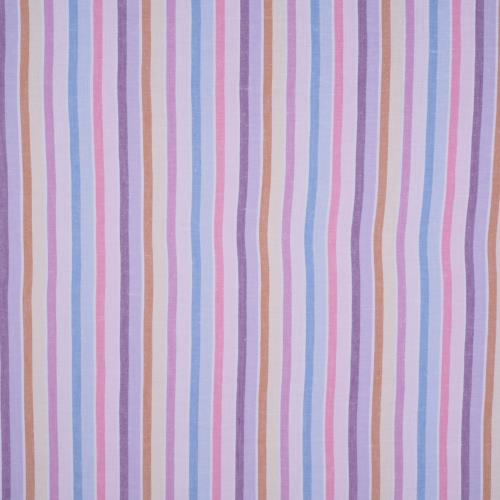 tissu CECIL rayé multicolore pastel 120cm
