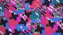 tissu matelassé -CRUX-fuschia-noir-bleu-vert-140cm