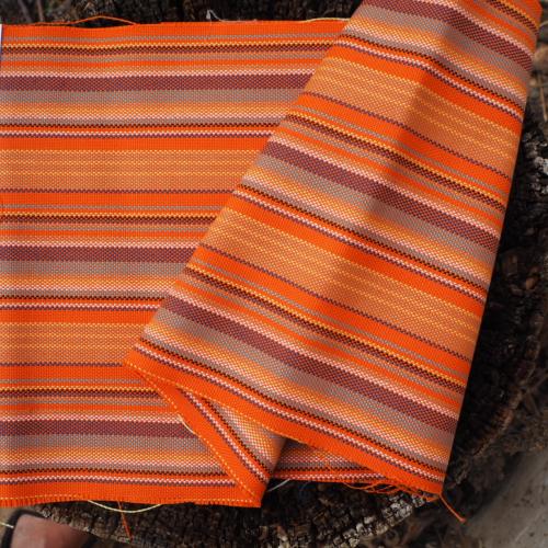 tissu d'extérieur-rayé bayadère-orange