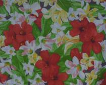 tissu FANTAISIE fleurie -grandes fleurs coloris vifs