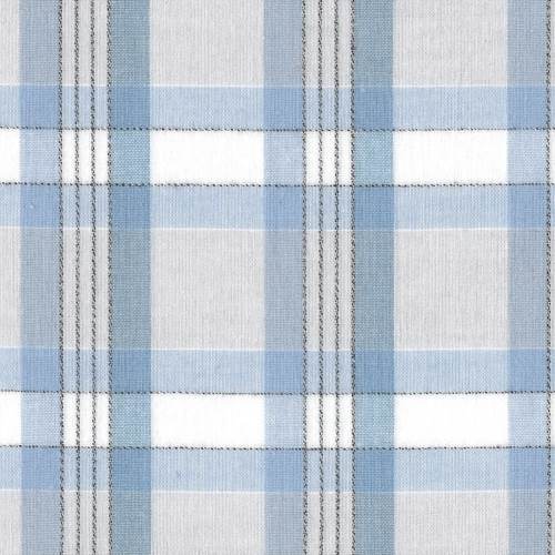 tissu gratté AXEL  écossais gris perle 