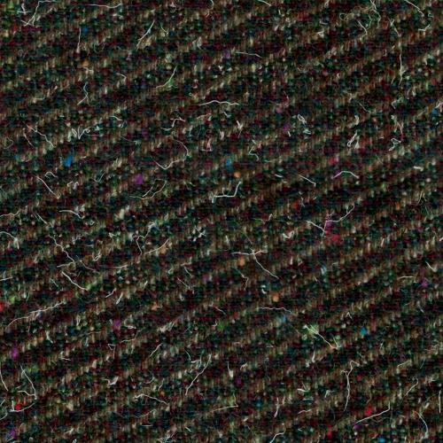 tissu lainage DONATIEN diagonales fond tweed vert bronze