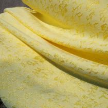 tissu jersey fleuri ton sur ton coloris poussin